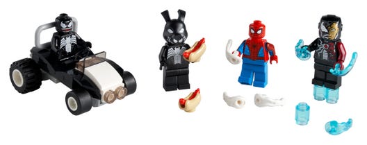 LEGO 40454 - Spider-Man mod Venom og Iron Venom