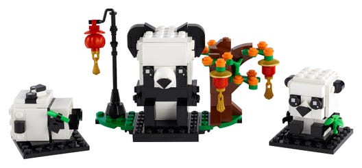 LEGO 40466 - Kinesisk nytår – pandaer