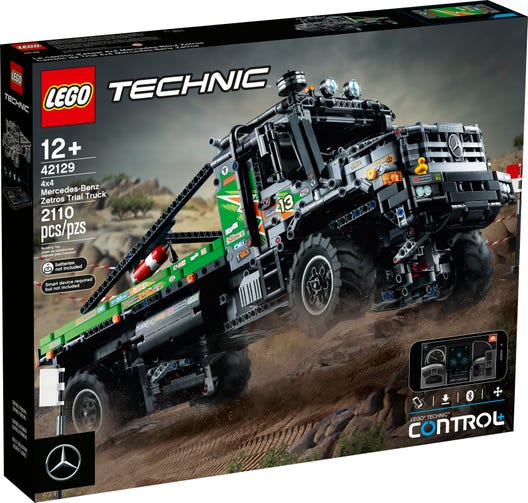 LEGO 42129 - Firhjulstrukket Mercedes-Benz Zetros offroadtruck