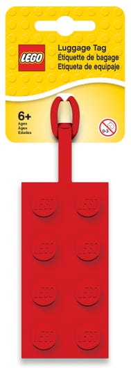LEGO 5005542 - Rødt 2x4-bagagemærke