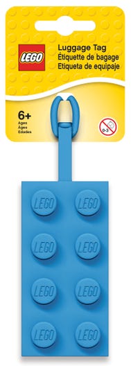 LEGO 5005543 - Blåt 2x4-bagagemærke