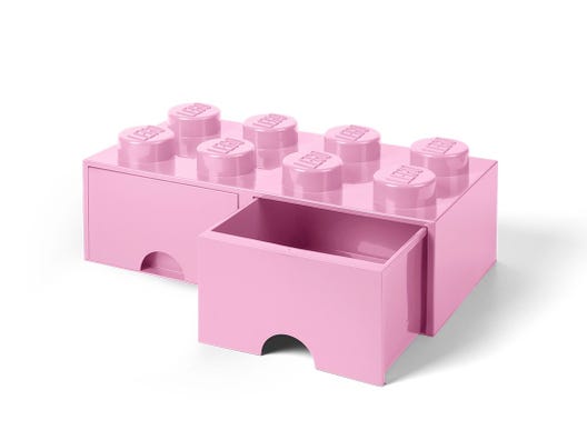LEGO 5006134 - 8-knops opbevaringsklods med skuffe – lyslilla