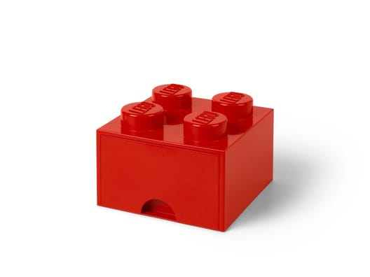 LEGO 5006140 - OPBEVARINGSKLODS MED SKUFFE 4 RØD