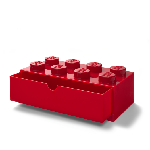 LEGO 5006142 - LEGO® 8-knops rød opbevaringsklods med skuffer