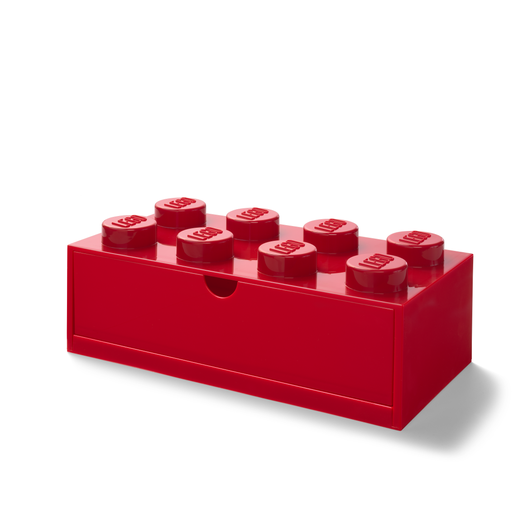 LEGO 5006142 - LEGO® 8-knops rød opbevaringsklods med skuffer