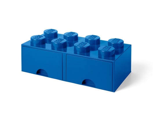 LEGO 5006143 - OPBEVARINGSKLODS MED SKUFFER 8 BLÅ