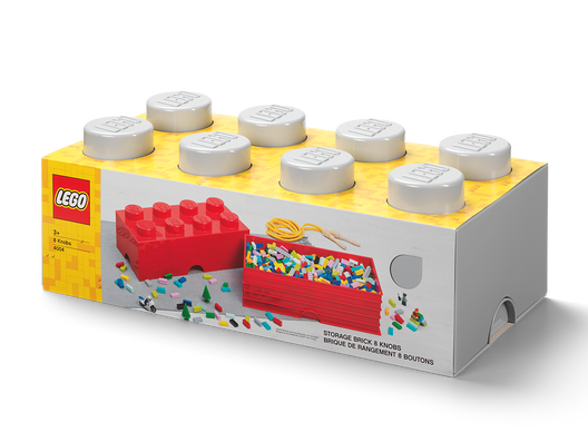 LEGO 5006915 - 8-knops opbevaringsklods – grå