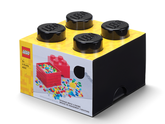 LEGO 5006930 - 4-knops opbevaringsklods – sort