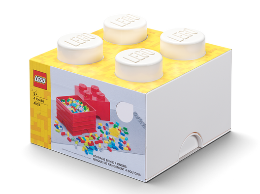 LEGO 5006931 - 4-knops opbevaringsklods – hvid