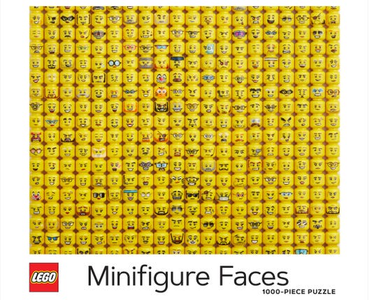 LEGO 5007070 - Minifigure Faces-puslespil med 1.000 brikker