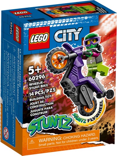 LEGO 60296 - Wheelie-stuntmotorcykel