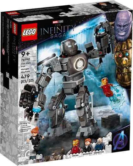 LEGO 76190 - Iron Man: Iron Mongers kaos