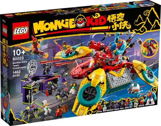 LEGO 80023 - Monkie Kid-teamets dronecopter